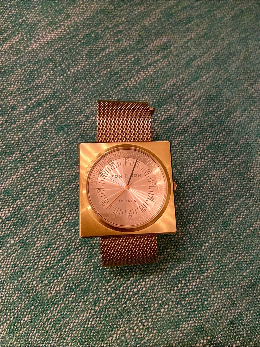 Tom Dixon Rose Gold stainless steel Block Watch
